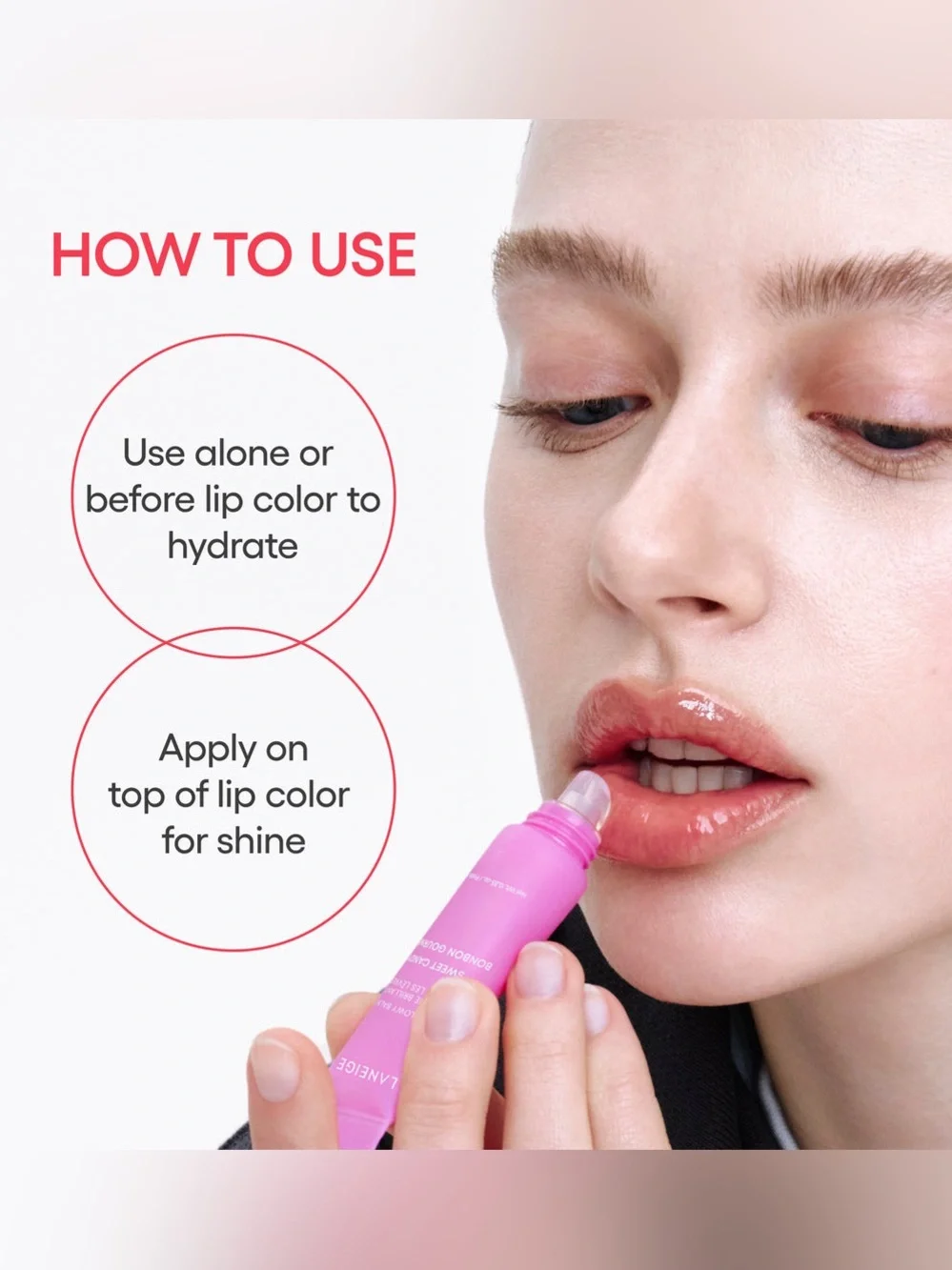 LANEIGE Lip Glowy Balm in BLUEBERRY! K-Beauty Obsession! F/S 0.35 Oz NEW IN BOX!